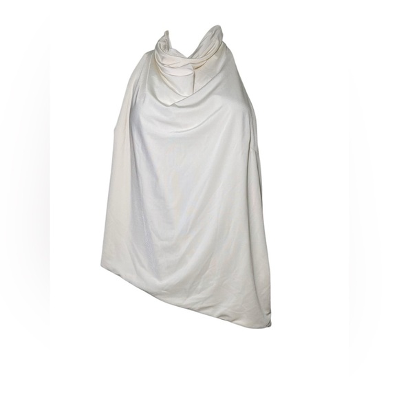 Meshki Federica Ivory Slinky Asymmetrical Halter Neck Top XXL NWT - Picture 3 of 8